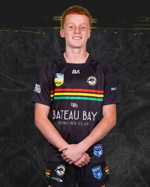 Corbin Lennon in Panthers kit